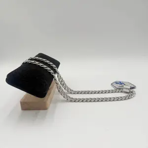 Hip-Hop Necklace Pendant NecklaceCubanChain Men's Necklace The PerfectGiftfor BoyfriendsUnisex Design Daily Decor