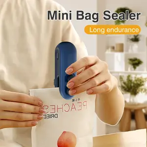 1 Count Mini Bag Sealer, Handheld Sealer for Grains Vegetable Fresh Keeping