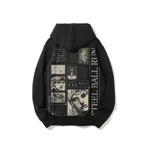 JoJo's Bizarre Adventure: Steel Ball Run, Long Sleeve Cotton Unisex Vintage Hoodie