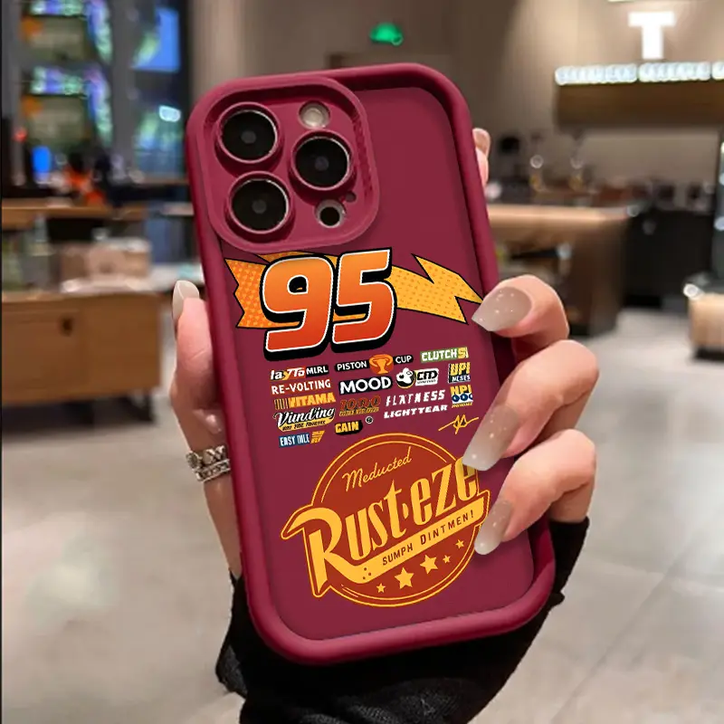 Vintage Racing 95 Pattern TPU Soft Phone case for iPhone 17 Air 16 Pro Max 15 14 Plus 13 12 11 XR XS Samsung Galaxy S25 Ultra S24 S23 S22 Plus stylish camera protection Shockproof Anti Drop Durable Phone Case.