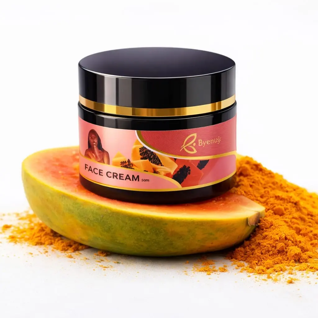 BYEN NWA TUMERIC PAPAYA FACE CREAM DAILY MOISTURIZER Hydrating Creamy Deeply Moisturizing