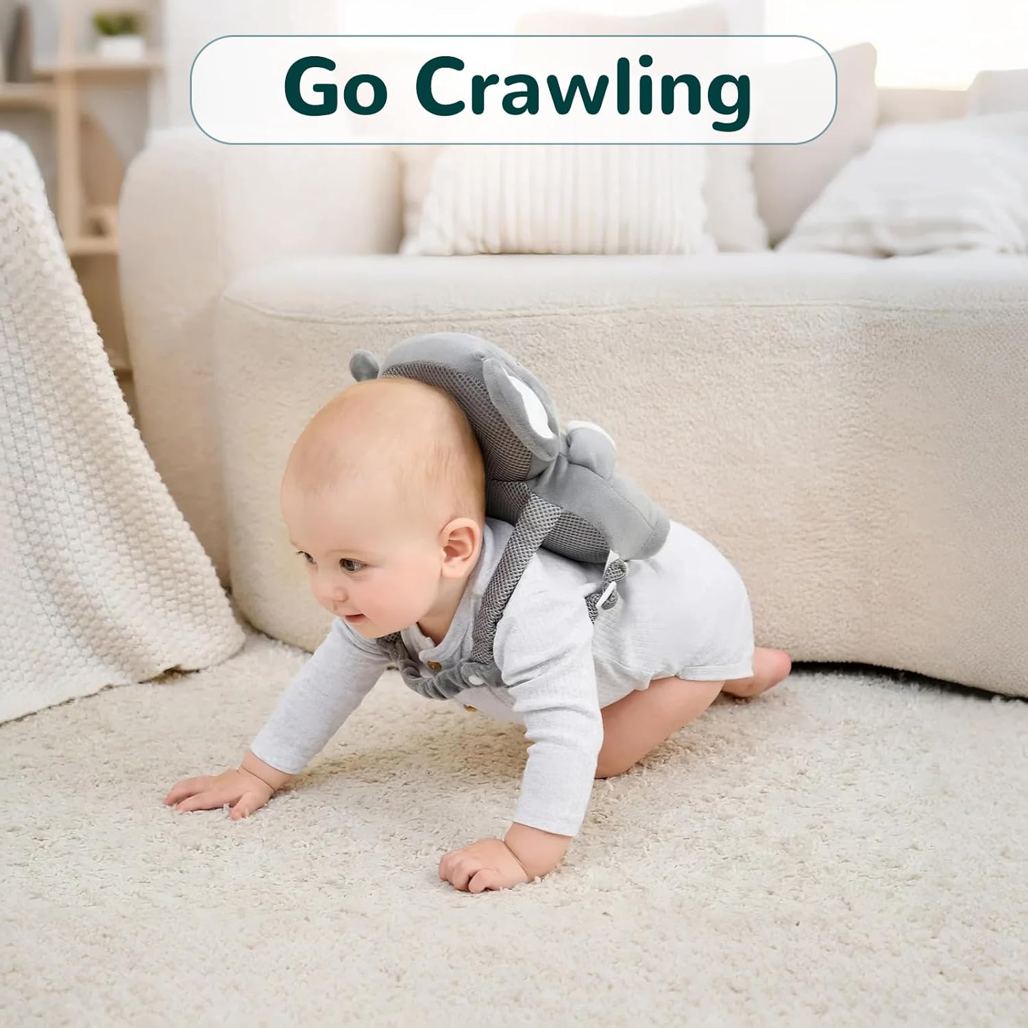 Baby Head Protector Backpack for Falling Crawling and Walking Toddler Essentials Harness Infant Koala Toys Helmets Baby Christmas Gifts Essentials Must Have Stuff Items for 0.5-2 Years