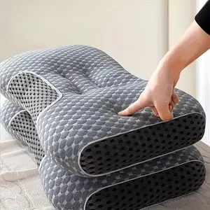 Memory Foam Bed Pillow for Sleeping, Ergonomic Cervical Pillow, Soft Supportive Neck Pillow for Side Back Stomach Sleepers