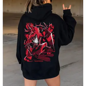 Alastor The Radio Demon Shirt, Hazbin Hotel Characters Unisex Hoodie, Helluva Boss Sweatshirt, Tv Show Series, Gift For Fans, Unisex Sweater Pullover Tee