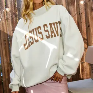 Reversible Jesus Mock Neck Sweatshirt