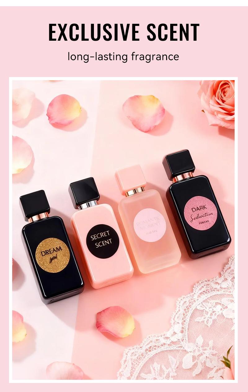 4-Piece Set, Women's Eau De Parfuma Spray Gift Box, Long Lasting Fragrance, 4 Different Flavor, Perfect For Holiday Gifts, Dating, Daily Life, Parties, 0.68 fl oz/bottle