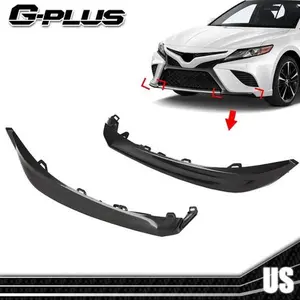 Front Bumper Black Lower Trim Molding Set Fit For 2018-2020 Toyota Camry SE/XSE