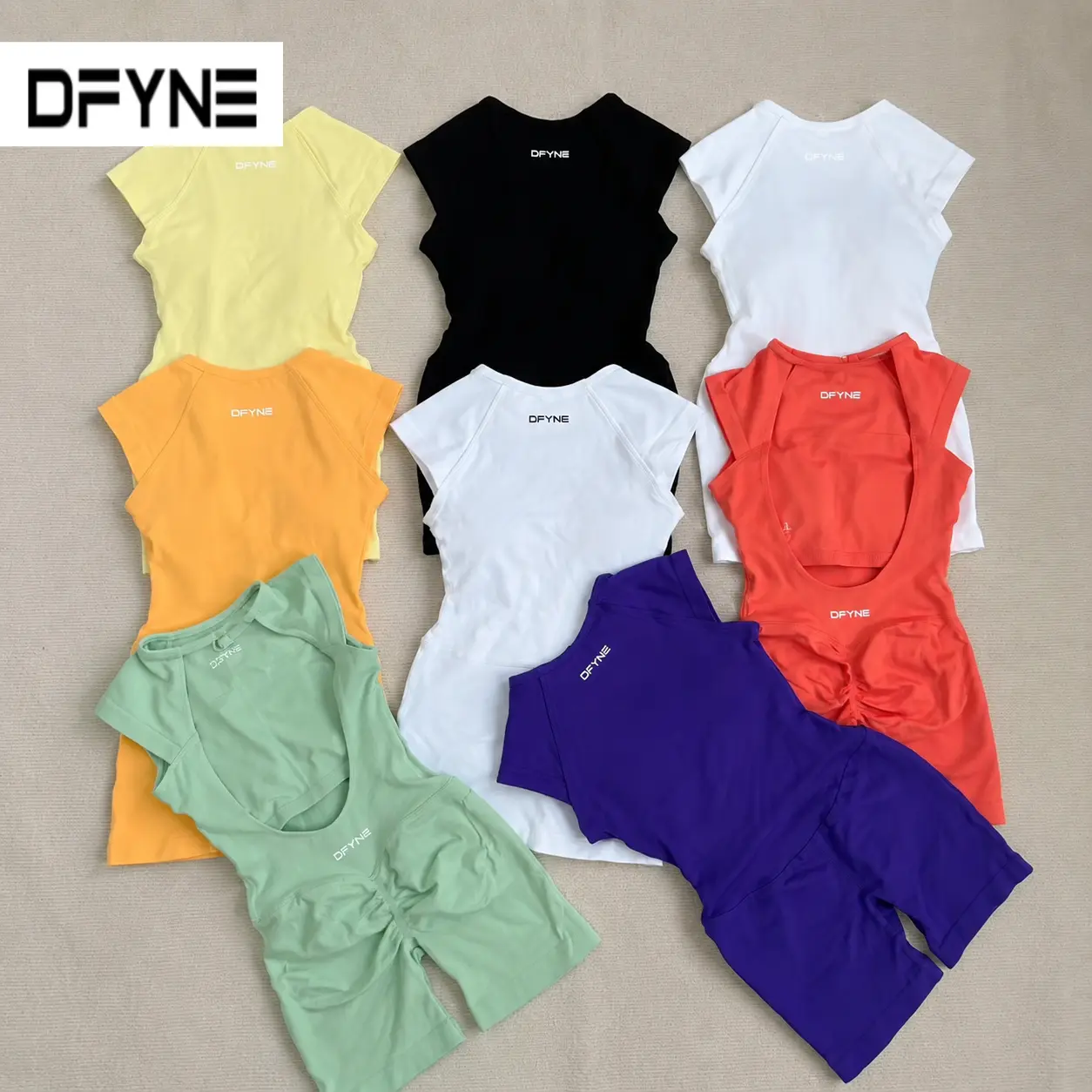 DFYNE Women’s Backless Seamless Workout Romper – Sleeveless Nylon One-Piece Yoga & Gym Bodysuit| Sculpting Activewear Jumpsuit