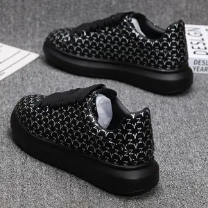 High quality men's sports shoes without shoelaces, women's white shoes, closed sports shoes