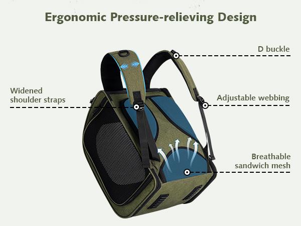 Pecute Space Capsule Pet Backpack Animal Carrier - Expandable Large Capacity, Breathable, UV-Protective for Cats and Puppies Pecute Space Capsule Pet Backpack Animal Carrier - Expandable Large Capacity, Breathable, UV-Protective for Cats and Puppies