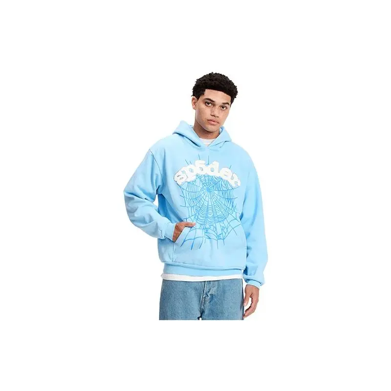 Sp5der Men's Web Hoodie Sky Blue, from StockX - TikTok Shop