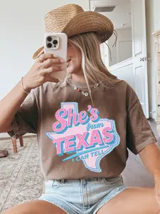 Lone Star Sweetheart ~ Unisex Short Sleeve CC Garment Dyed T-Shirt Printed in the USA