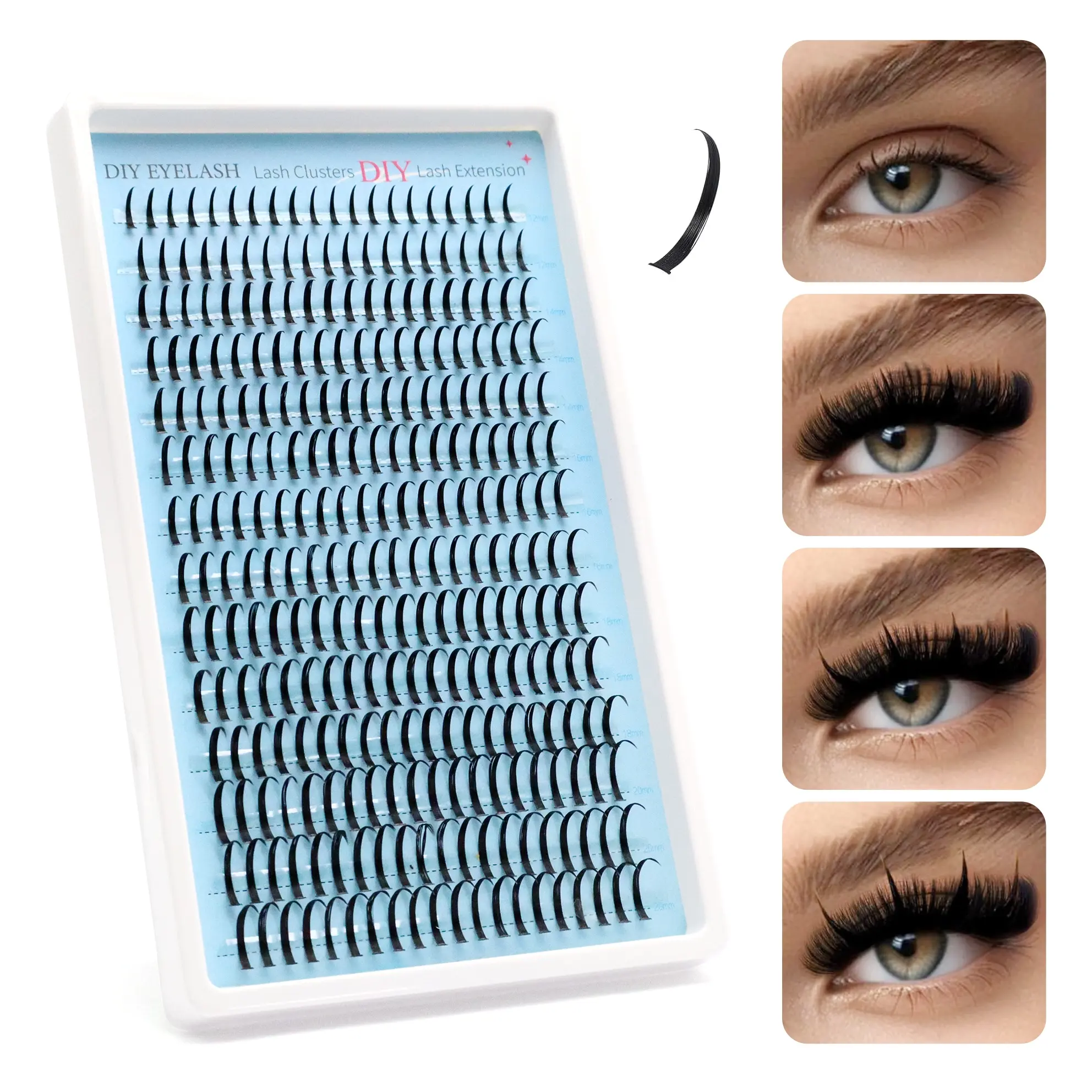 spike eyelash cluster Individual Lash Clusters DIY Eyelash Extension false eyelashes DIY Dramatic Lashes 12-20mm makeup accessries
