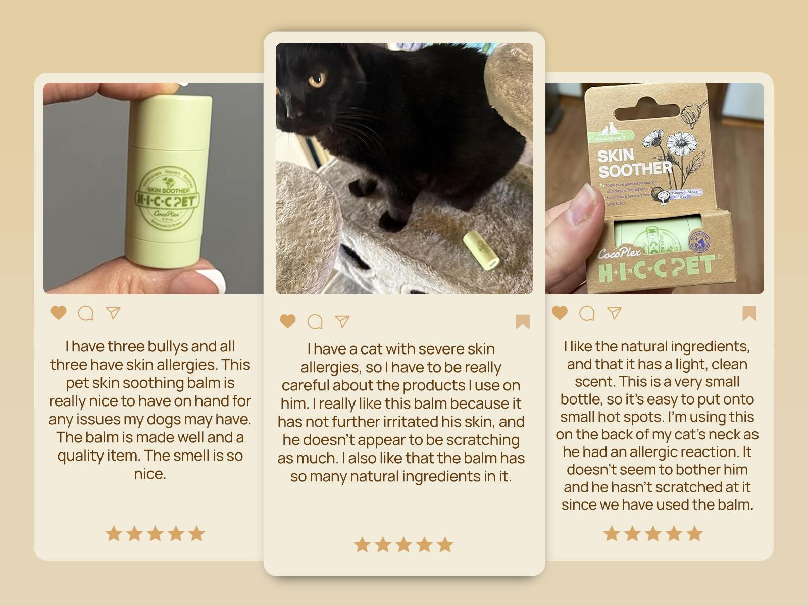 【SpringGlowUp】HICC PET Skin Balm for Dogs & Cats - Soothes Itching & Irritation, Prevents Infection, All-Natural Moisturizer for Dry Itchy Skin, Lick-Safe Allergy & Hot Spot Treatment, Calming & Protective 【SpringGlowUp】HICC PET Skin Balm for Dogs & Cats - Soothes Itching & Irritation, Prevents Infection, All-Natural Moisturizer for Dry Itchy Skin, Lick-Safe Allergy & Hot Spot Treatment, Calming & Protective