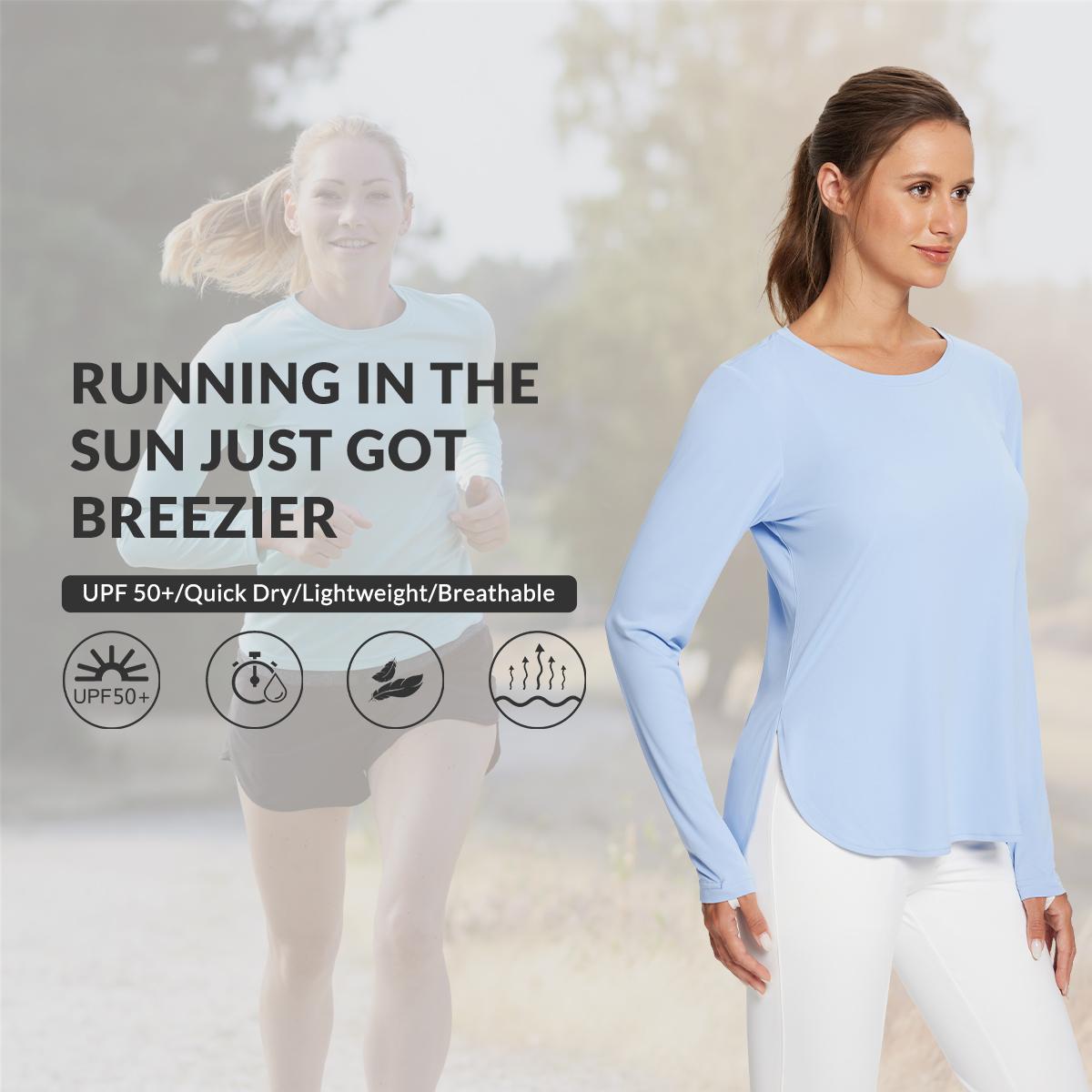 baleaf Women's Sun Shirts UPF 50+ Long Sleeve Hiking Tops Lightweight Quick Dry UV Protection Outdoor Clothing Workout Rash Guard Hiking Fishing Beach baleaf Women's Sun Shirts UPF 50+ Long Sleeve Hiking Tops Lightweight Quick Dry UV Protection Outdoor Clothing Workout Rash Guard Hiking Fishing Beach