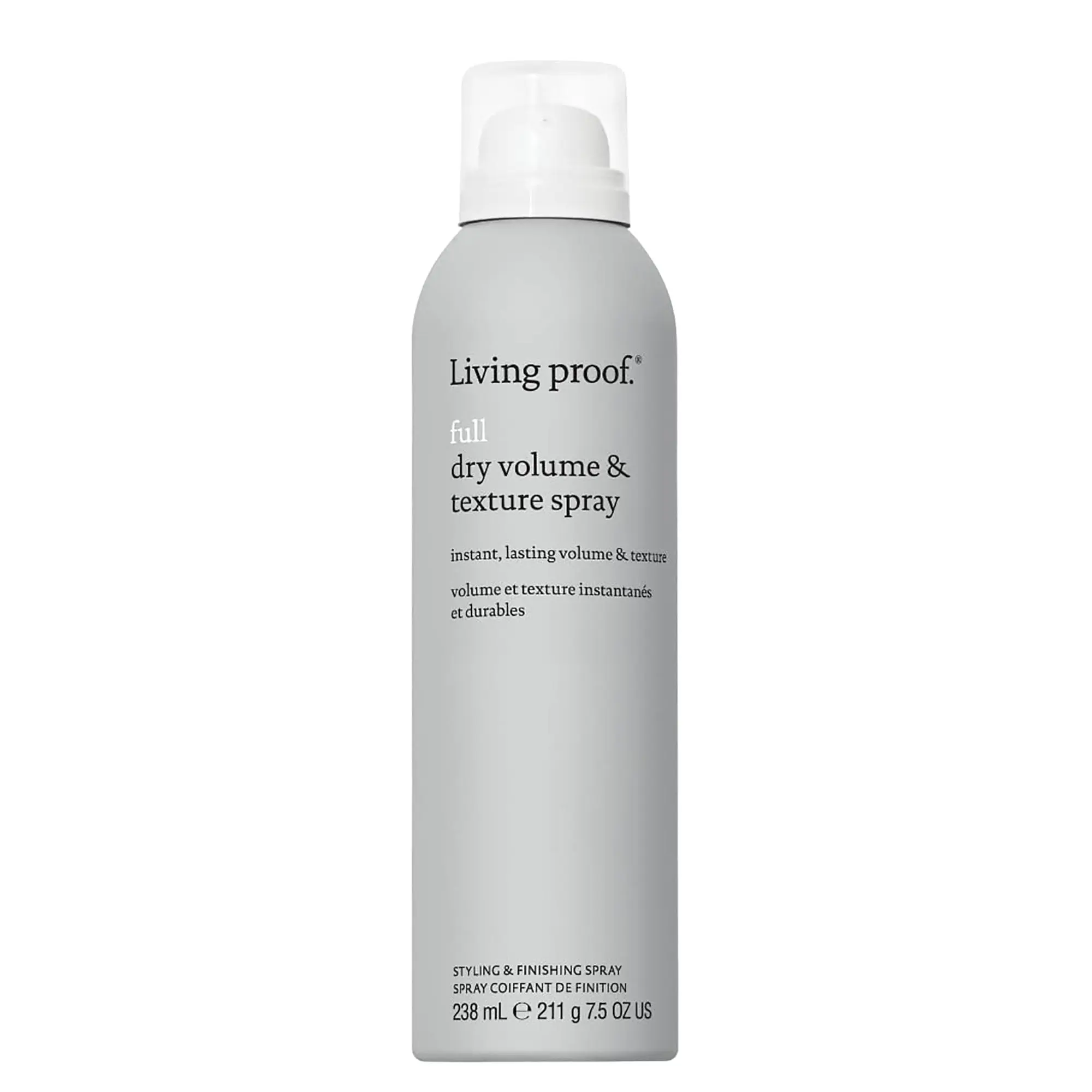 Living Proof Full Dry Volume & Texture Spray - Instant Root-to-Tip Volume for Fine Hair, Silicone-Free Texturizing Product with Heat Protection, 7.5 oz, Fragrance, Root-To-Tip Volume From First Spray