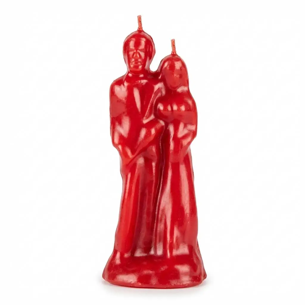 Red Marriage Candle 6" — Bride &amp; Groom Figure Candle for Love &amp; Union