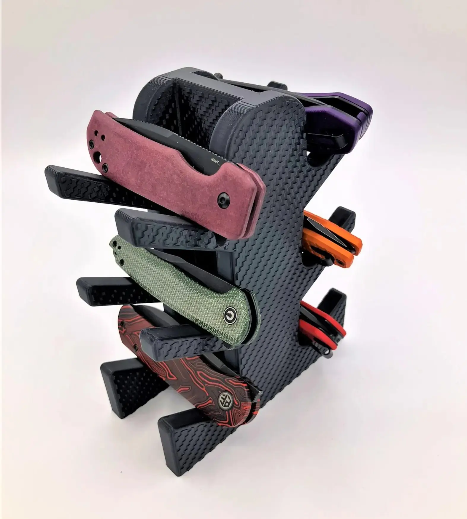 Pocket Knife Organizer Storage Knifeholder Plastic Cutting