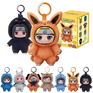 MINISO Naruto Shippuden Cute Beast Party Series Blind Box - Naruto/Kakashi/Uchiha Character Design - Desktop Ornament/Gift - 1 Random Piece