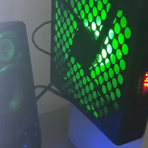 G-STORY Cooling Fan for Xbox Series S with Automatic Fan Speed Adjustable by Temperature, LED Display, High Performance Cooling, Low Noise, 3 Speed 1500/1750/2000RPM (140MM) with RGB LED (Black)