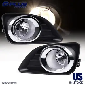 Fit For 2010-2011 Toyota Camry Clear Bumper Lamps Driving Fog Lights+Switch Pair