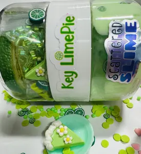 Key Lime Pie Slime Kit - Bakery Slime Collection with Butter Slime, Clay, Confetti & Cake Charms