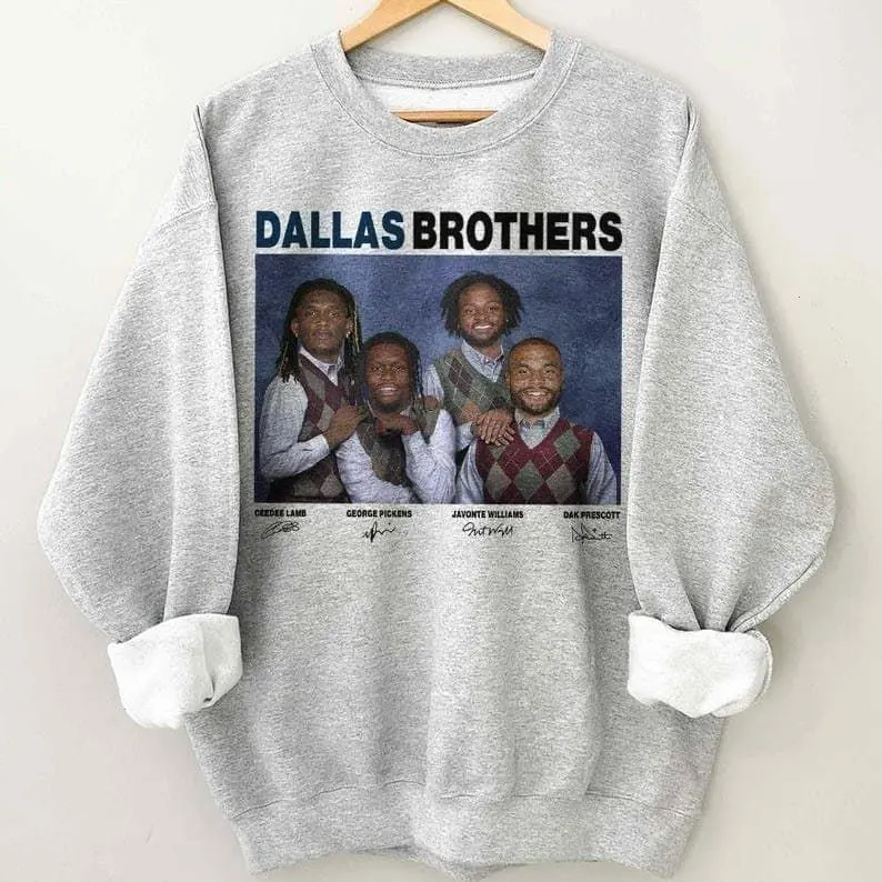 Prescott Pickens CeeDee Lamb Vintage Sweatshirt, Dallas Funny Step Bros Football Sweatshirt, Gift For Fan Football