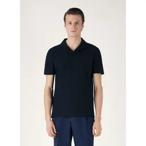 Sunspel Men’s Textured Jersey Polo Shirt