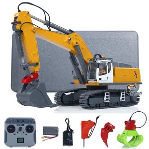 1/18 Kabolite 5901 100S Electric Lifting RC Excavator Flysky Remote Control Digger Engineering Vehicle Electric Ripper Hammer