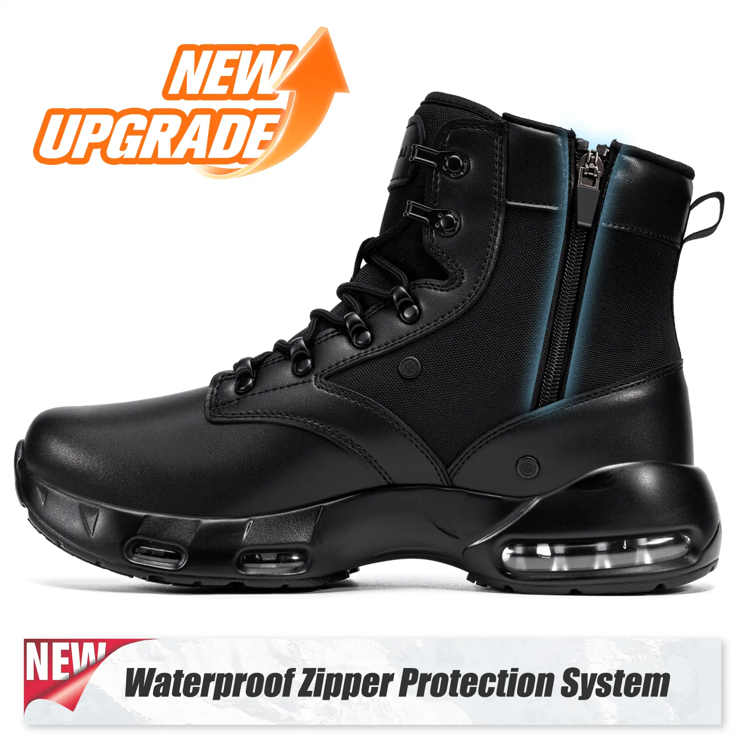 Men's Non Slip Work Boots Cushion Waterproof Oxford Shoe with Recycled Materials & Dual Cushioning for Comfort & Durability TikTokShopBlackFriday LARNMERN