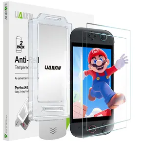 2-Pack AR Anti-Reflective Tempered Glass Screen Protector for Nintendo Switch 2, with Easy Install Alignment Frame, High Transparency, 10H Hardness, Bubble-Free, Anti-Fingerprint, Shatterproof, Case Friendly