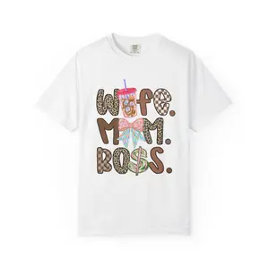 Wife Mom Boss Leopard Print Coffee Cup T-shirt, perfect gift for mothers day!