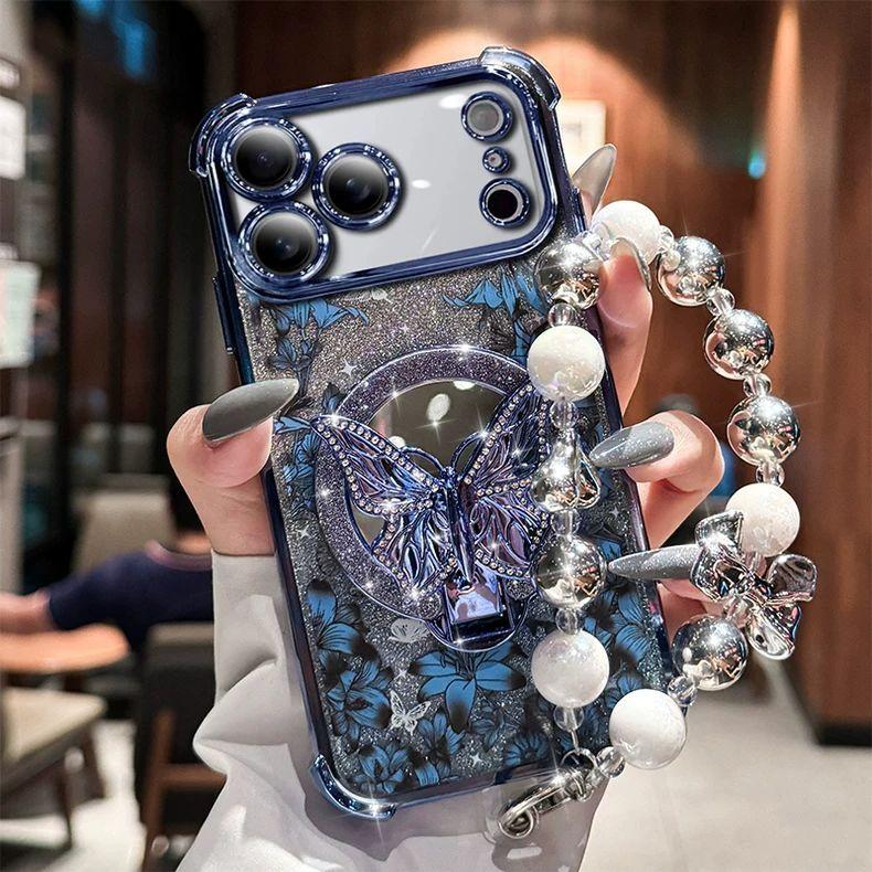 Suitable for Apple 17 Pro Max Phone Case iPhone 16 High-end Protective Cover 15 Plus Flower