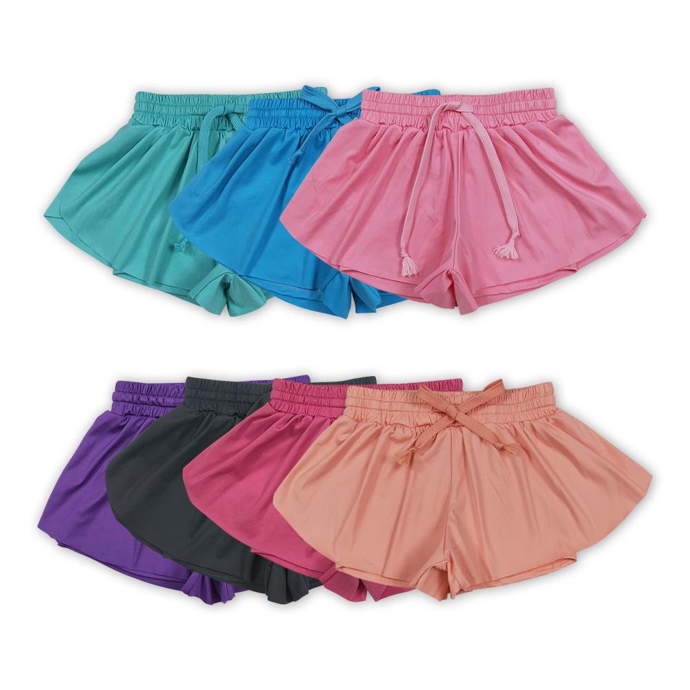 Athletic Active Flowy Butterfly Girls Shorts