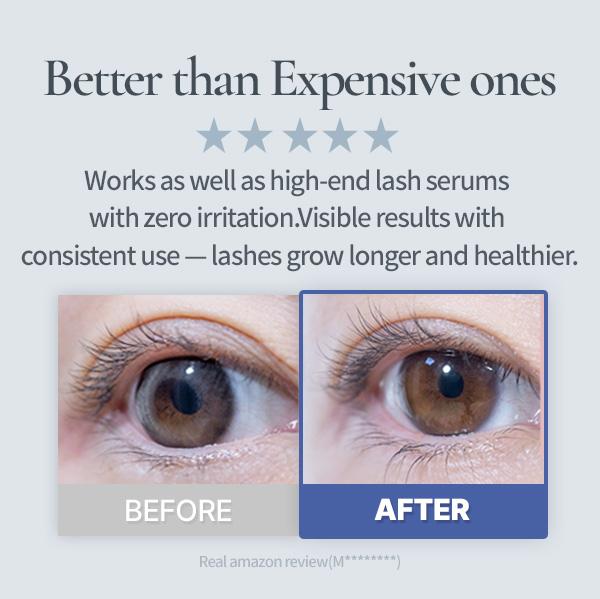 [COSNORI] Long Active Eyelash Serum 2-Pack (0.3 fl. oz. x2) | Korean No.1 Lash Serum | Vegan & Prostaglandin-Free | Daily Lash Care