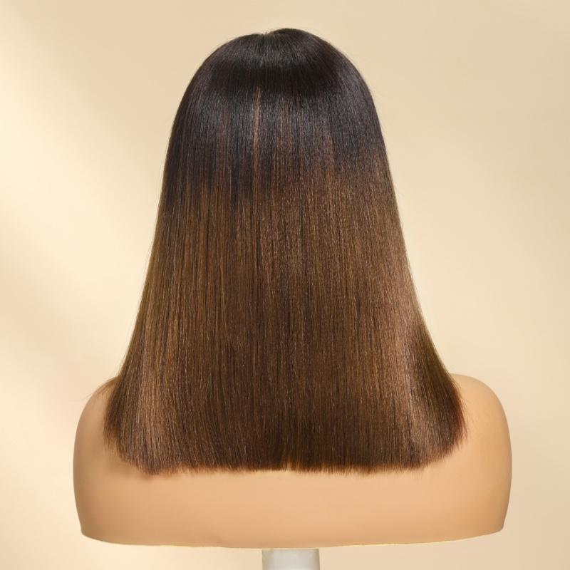 UNice Glueless Yaki Straight Short Bob Wig with Drawstring Pre-cut 7x5 HD Lace Human Hair Wigs with Bleached Knots Beginner Friendly Natural Hairline #tiktokshopmemorialday summerwins UNice Glueless Yaki Straight Short Bob Wig with Drawstring Pre-cut 7x5 HD Lace Human Hair Wigs with Bleached Knots Beginner Friendly Natural Hairline #tiktokshopmemorialday summerwins