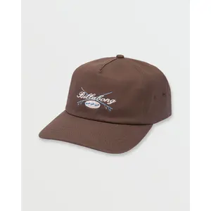 BILLABONG Throwback Strapback Hat - Snapback Hat Casual Outfits Cap, 6 Panel Adjustable Hat, Curved Bill, Know The Feeling Collection