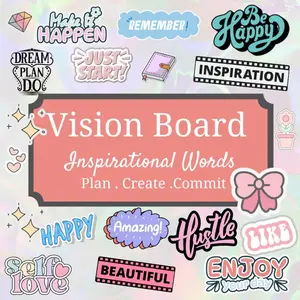 Positive Affirmations Vision Board Clip Art Book: 300+ Powerful Affirmations and Quotes to Cut Out for Manifestation and the Law of Attraction Paperback – October 27, 2024