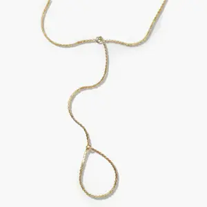 FIASCO Porto S-Link Handchain Gold & Silver Waterproof Hand Chain Bracelet 1.5 mm Stainless Steel Hypoallergenic Everyday Wear