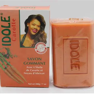 Idole Carrot Exfoliating Soap with Apricot Powder 200g (3Pack)