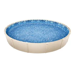 【Summervibes】VEVOR 30-ft Round Above Ground Pool Liner,  , Overlap Pool Liners, Standard Gauge Vinyl, 48-to-54inch Wall Height, Designed for Steel Sided Above-Ground Swimming Pools