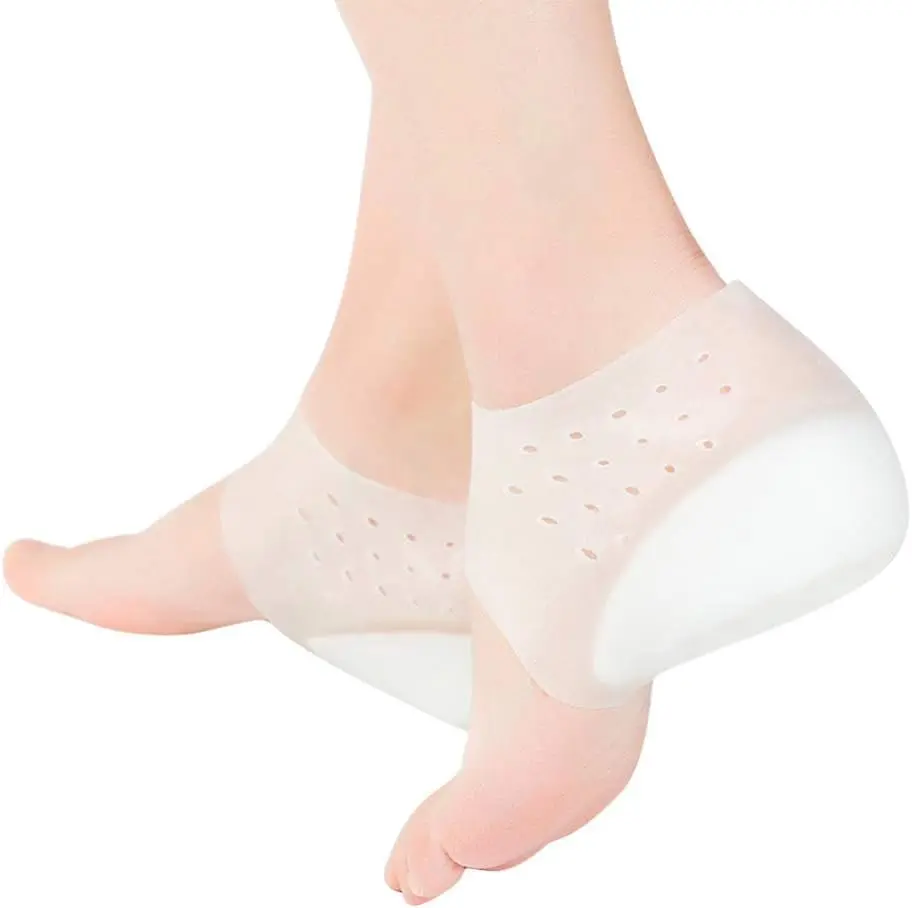 Silicone Invisible Height Insoles - Synthetic, 2cm & 5.5cm Options, Heel Pads, Arch Support, Plantar Fasciitis Relief, 1 Count (Pack of 2), Invisible Height Boosters, Shoe Accessories