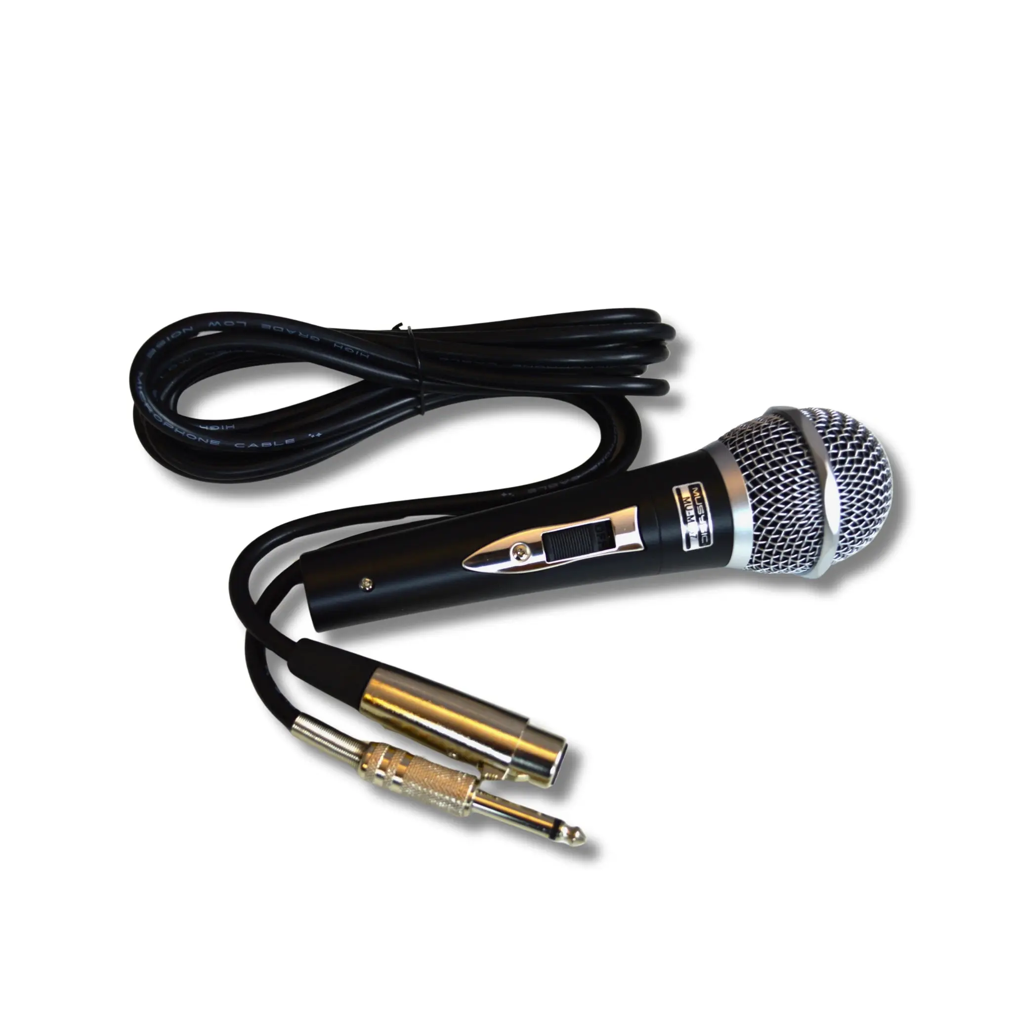 MUSYSIC MU‑M757 Professional Wired Dynamic Vocal Microphone with 12ft XLR‑to‑1/4" Cable