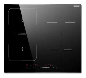 Karinear 4 Burners Built-in Induction Cooktop 7400W,with Flex Zone,Child Safety Lock, Slider Control, 220-240V, Durable,Multifunction Kitchen Appliances