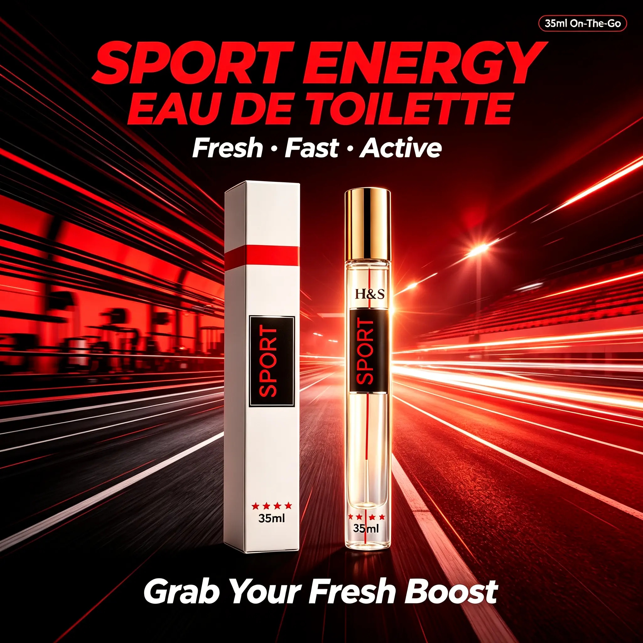 35MLSports perfume, essential for fitness, men's perfume, men's cologne, travel-sized perfume, long-lasting fragrance, portable perfume, sporty perfume, for travel and commuting, essential for the workplace