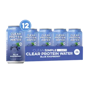 Clear Protein Water: Blue Razz (12 Oz. | 12 Pack)