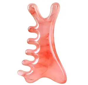 Multi-Functional Manual Massage Tool, Suitable for The Face, Eyes, Head and Neck. It is Used to Reduce Wrinkles, Shape The Jawline and Reduce Swelling. Skin Care Tool (Red)