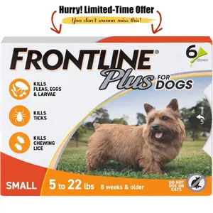 Pets Flea & Tick Treatment for Small Dogs (5–22 lbs) | 6 Monthly Waterproof Doses