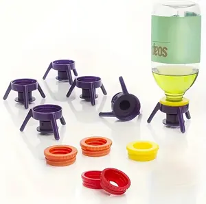 Bottle Emptying Caps - 3 Bottle Pack - Comes with Adapters for Any Screw Cap Size - Best Value Size Pack - Shark Tank Product