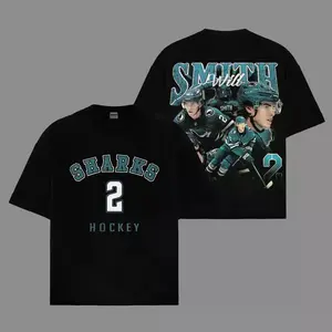 Will Smith 2 For Sharks Territory Premium Cotton Hoodie Sweatshirt T-Shirt (Made In US), The 1991 Club Hockey, Puppy Fans Shirt, Game Day Outfits, Gift For Hockey Fans, Hockey Graphic Hoodie